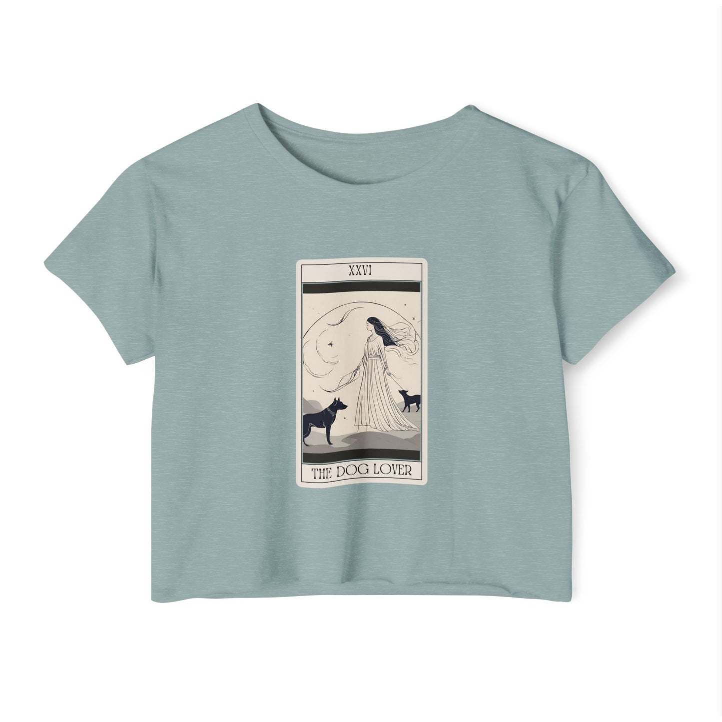 "The Dog Lover" Tarot Card Crop Top (2)