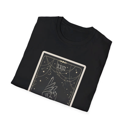 "The Dog Lover" Tarot Card Unisex Tee (Front Print)