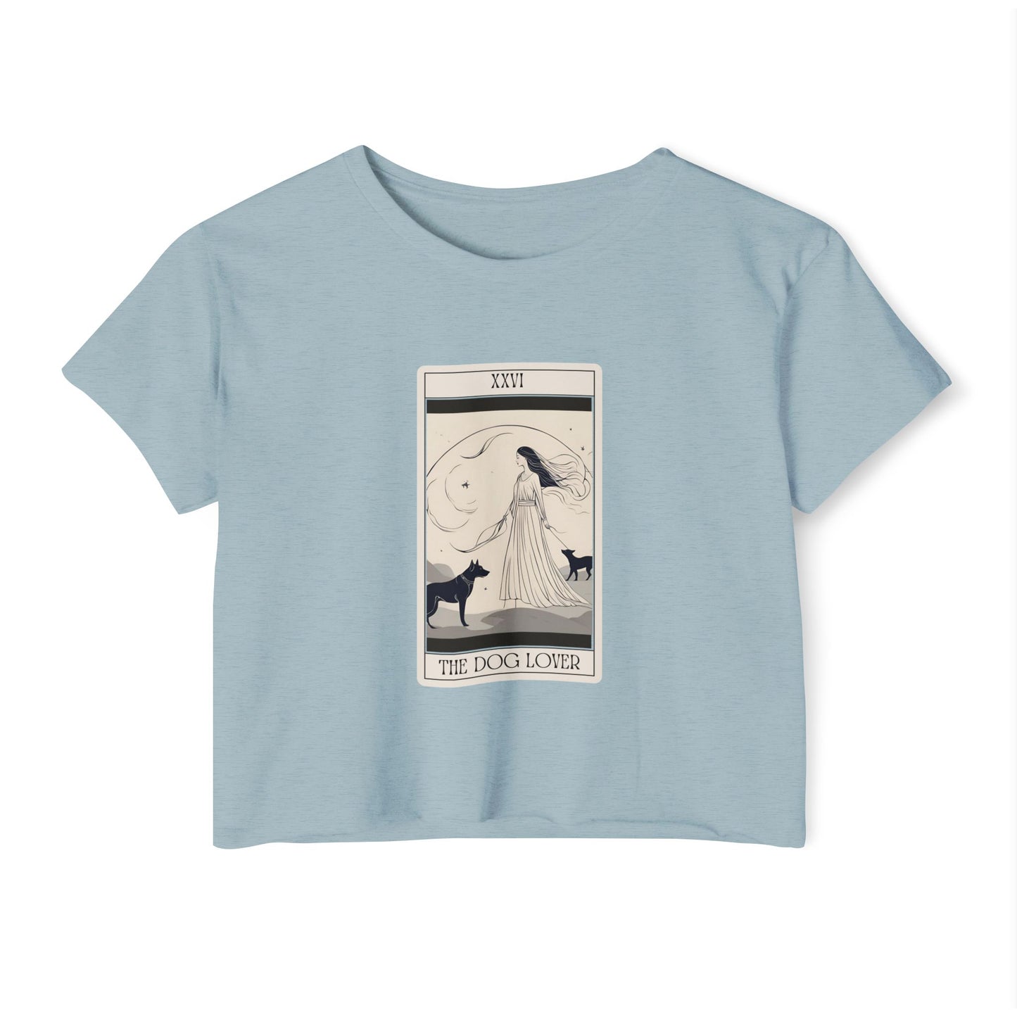 "The Dog Lover" Tarot Card Crop Top (2)