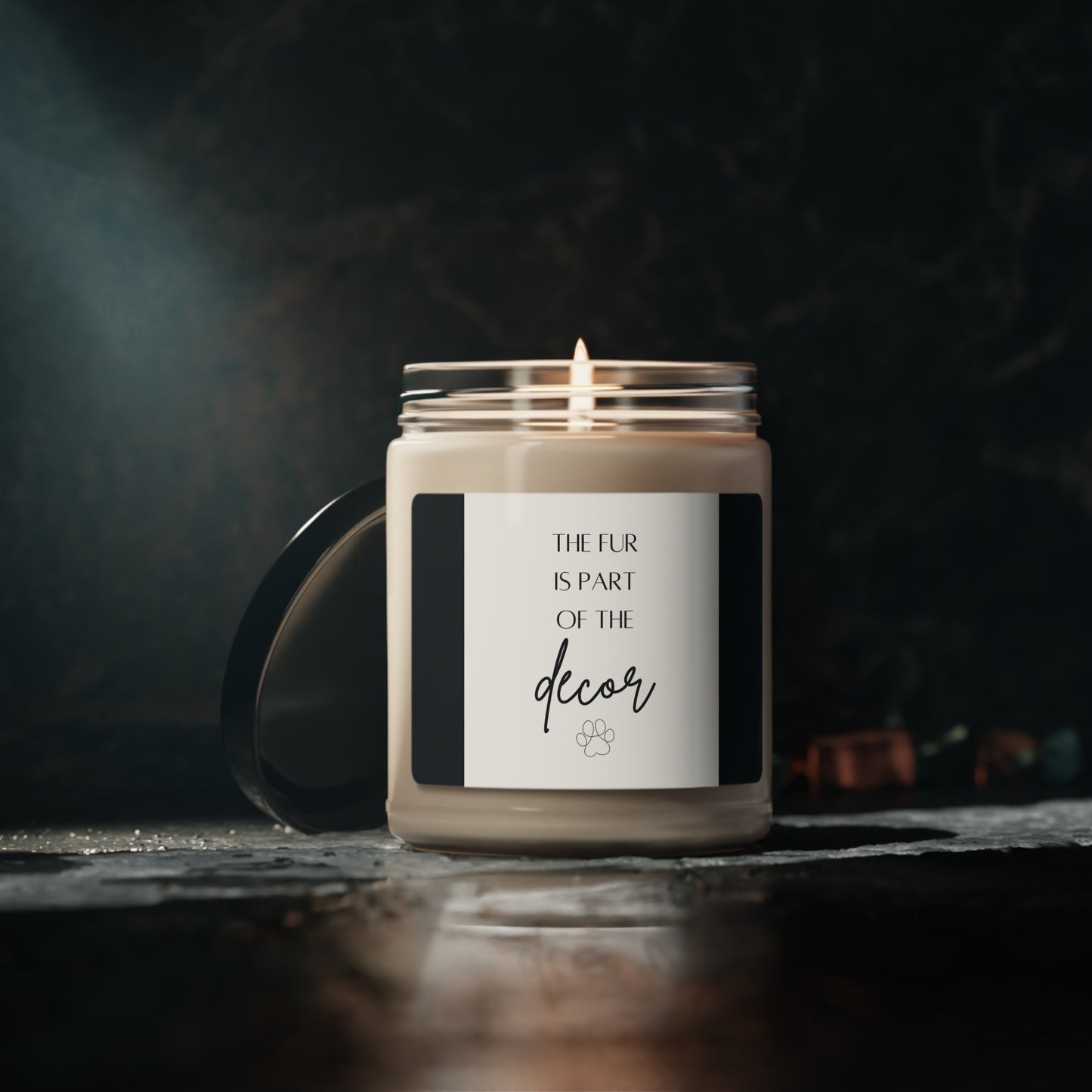 The Fur Is Part of The Decor - Scented Soy Candle, 9oz