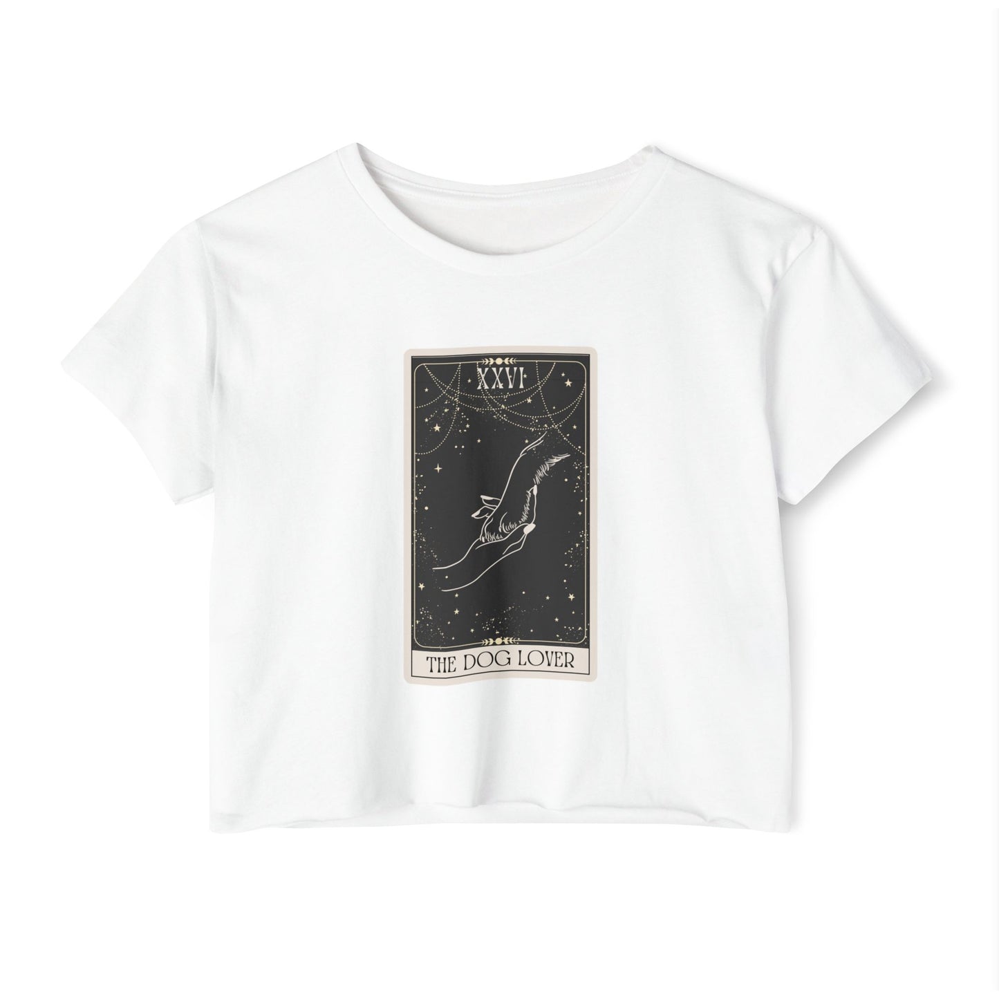 "The Dog Lover" Tarot Card Crop Top