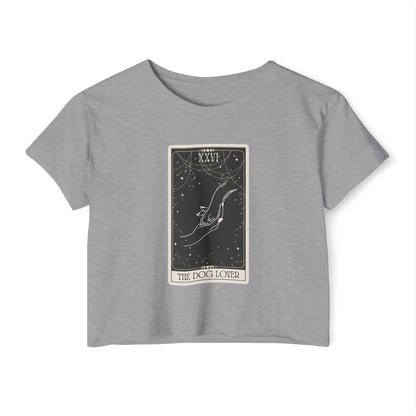 "The Dog Lover" Tarot Card Crop Top