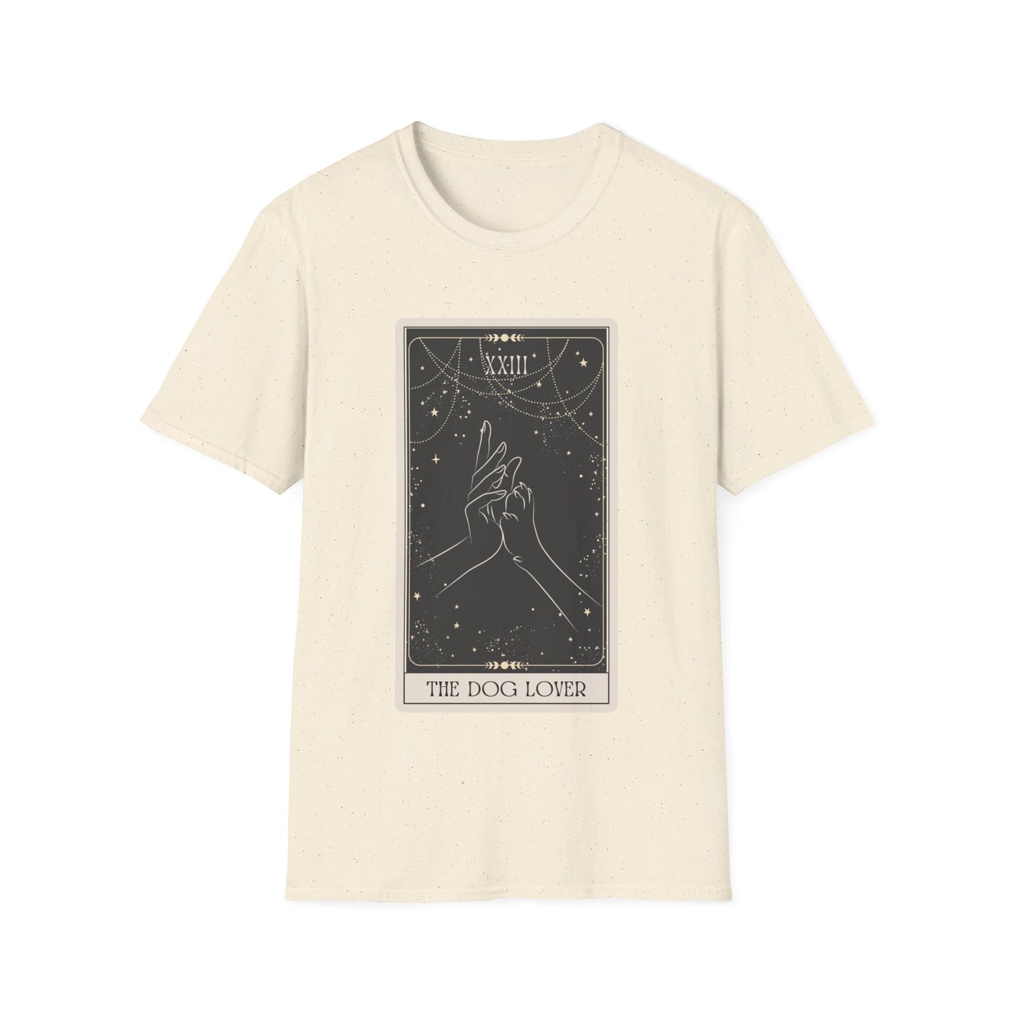 "The Dog Lover" Tarot Card Unisex Tee (Front Print)