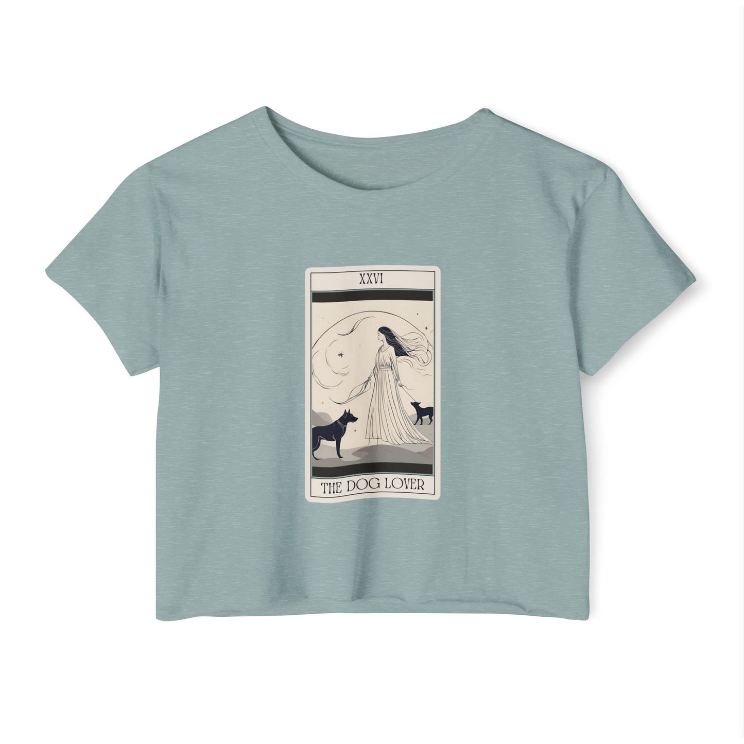 "The Dog Lover" Tarot Card Crop Top (2)