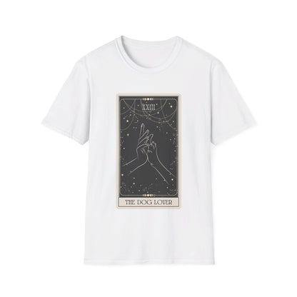 "The Dog Lover" Tarot Card Unisex Tee (Front Print)