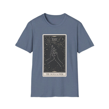 "The Dog Lover" Tarot Card Unisex Tee (Front Print)