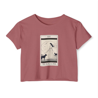 "The Dog Lover" Tarot Card Crop Top (2)