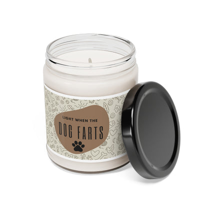 "Light When the Dog Farts" Scented Soy Candle, 9oz