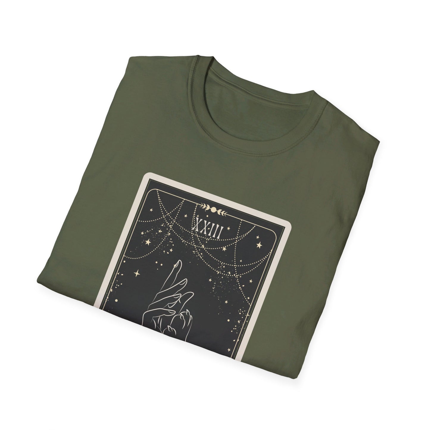 "The Dog Lover" Tarot Card Unisex Tee (Front Print)