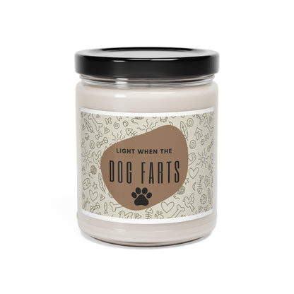 "Light When the Dog Farts" Scented Soy Candle, 9oz