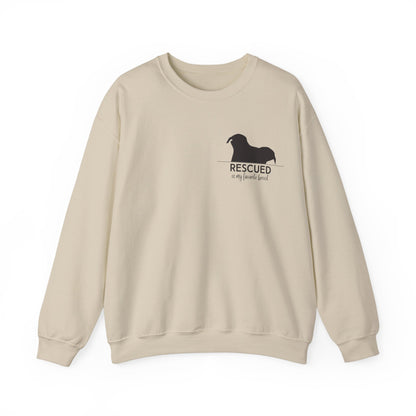 "Rescued Is My Favorite Breed" Crewneck Sweatshirt