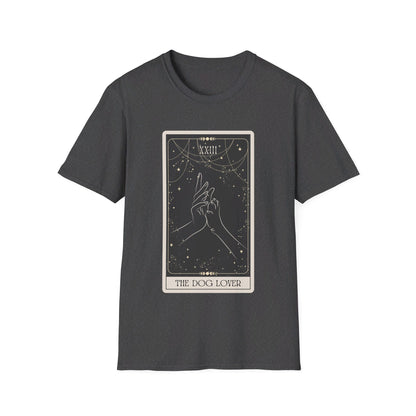 "The Dog Lover" Tarot Card Unisex Tee (Front Print)