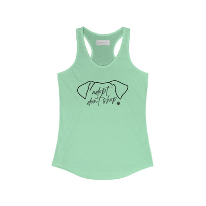 Adopt Don't Shop - Women's Racerback Tank