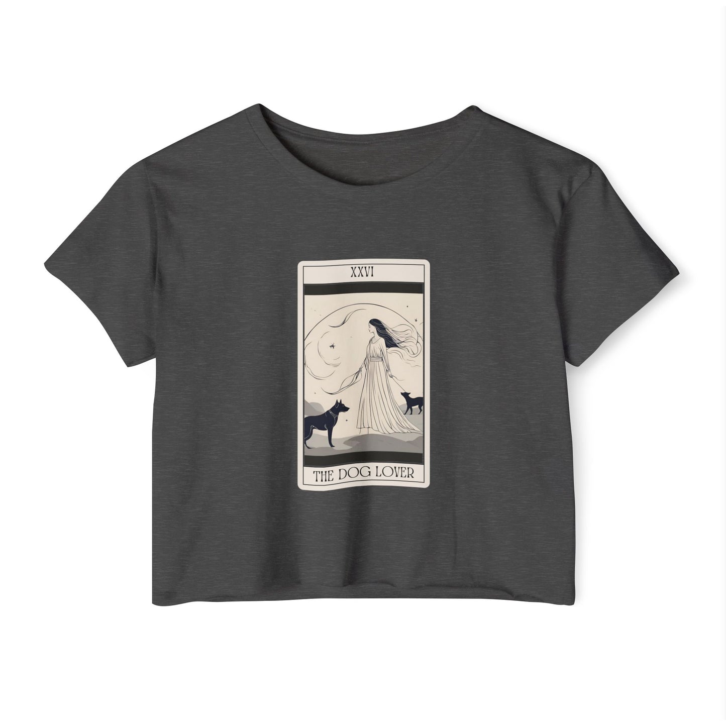 "The Dog Lover" Tarot Card Crop Top (2)