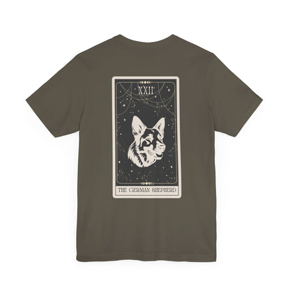 "The German Shepherd" Tarot Card Short UnisexTee