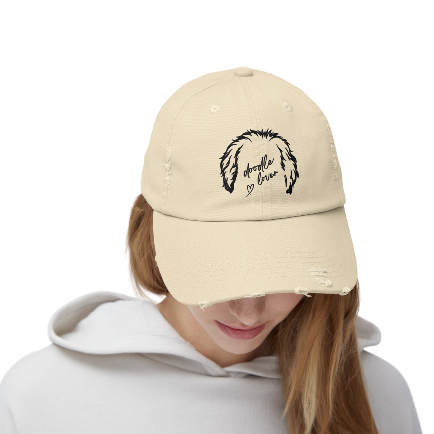 Doodle Lover Unisex Distressed Cap